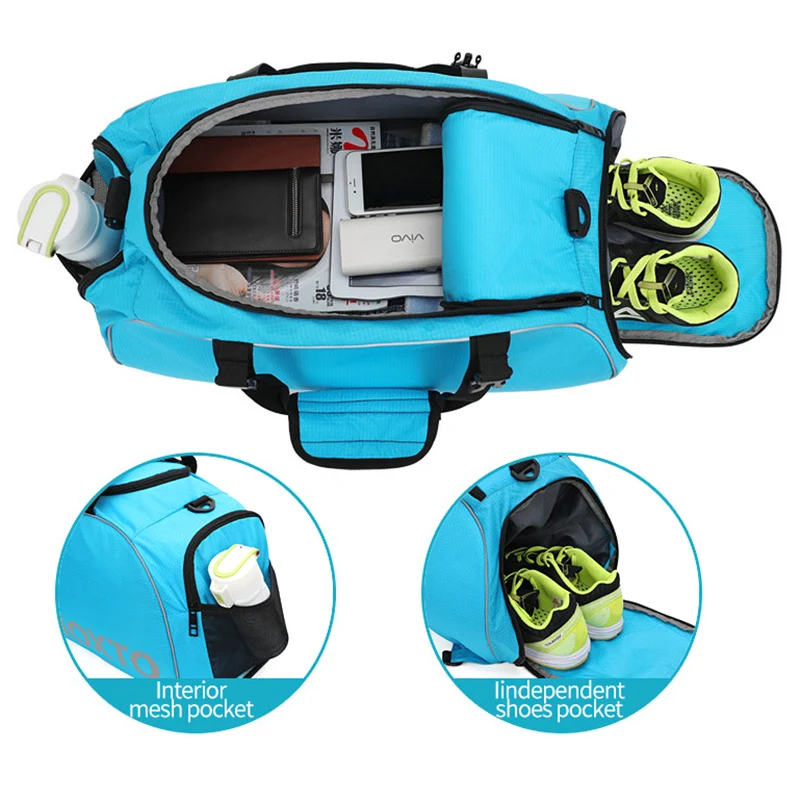 Водонепроницаемая нейлоновая спортивная сумка унисекс многофункциональная