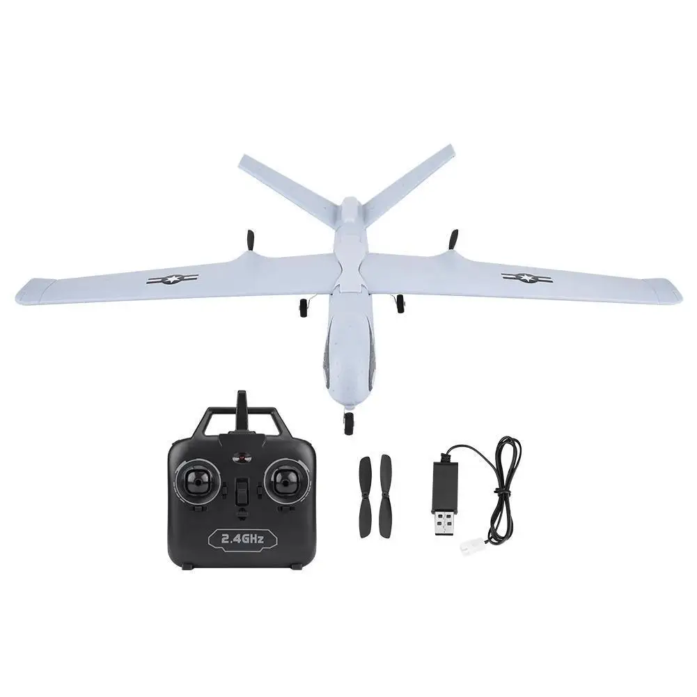 DIY RC самолет 660 мм Самолет из пеноматериала EPP Z51 2,4 г Летающая модель со светодиодный ручной метание размах крыльев самолет из пеноматериала 20 минут планеры