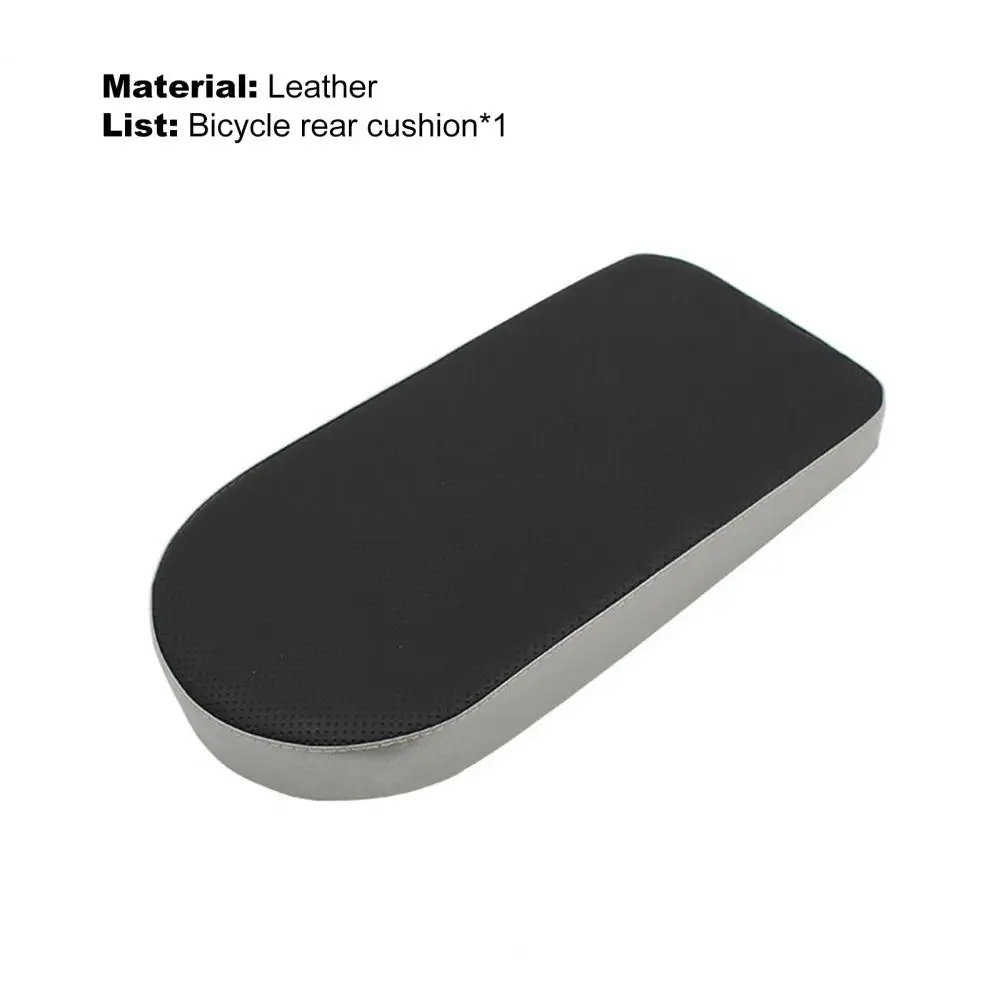 

Multifunction Bicycle Rear Cushion Wear-resistant Shock Absorption Faux Leather Stain-resistant Saddle Back Seat for Bike