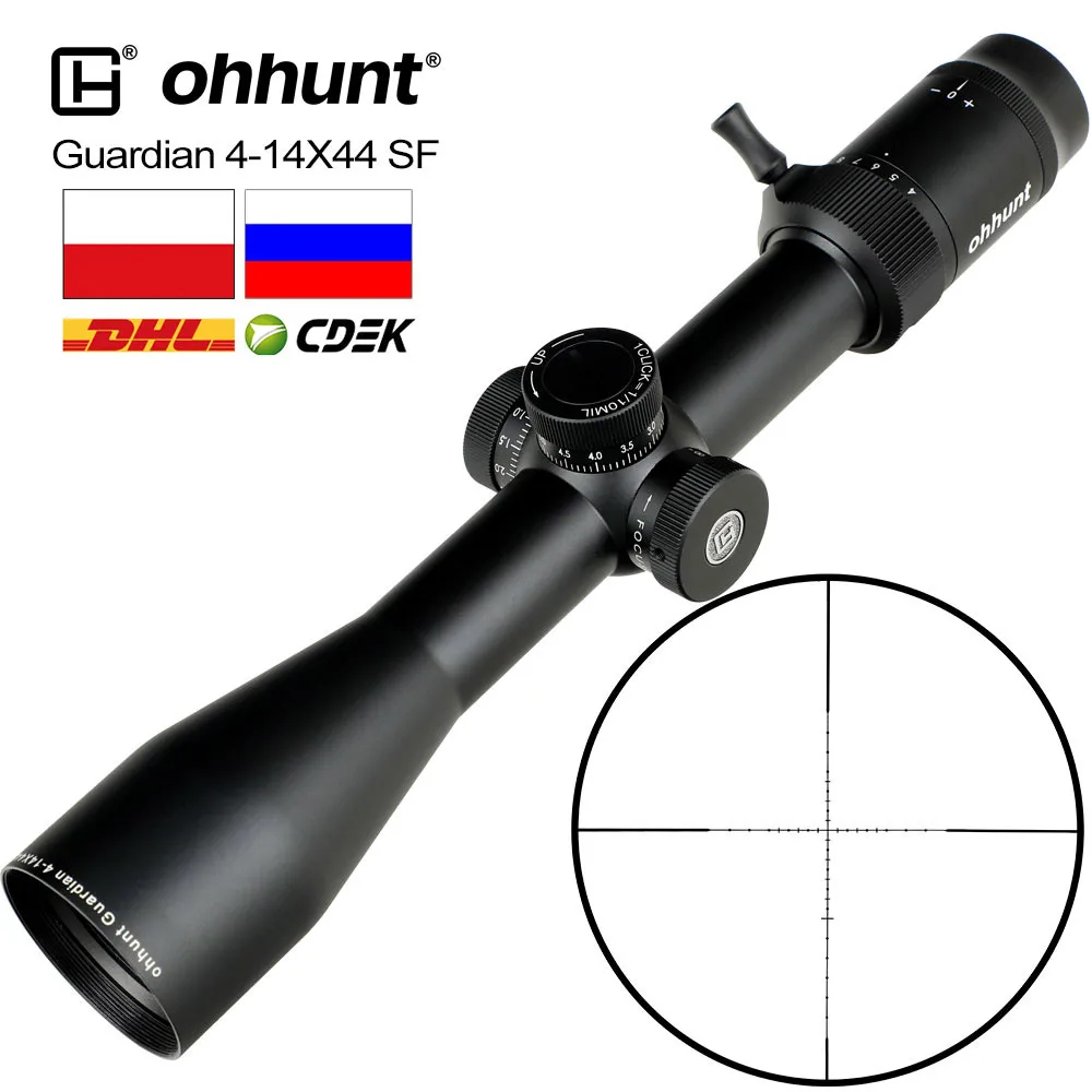 Ohhunt Guardian 4-14X44 SF охотничий оптический прицел 30 мм трубка боковой Параллакс с