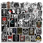 Наклейки с темным черепом для блокноты канцелярские товары, 50 шт., материал для скрапбукинга, готический стикер, винтажные эстетические принадлежности для рукоделия