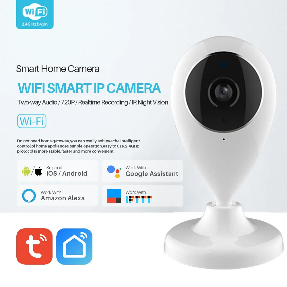 IP-камера умная Беспроводная с поддержкой Wi-Fi и управлением через приложение |
