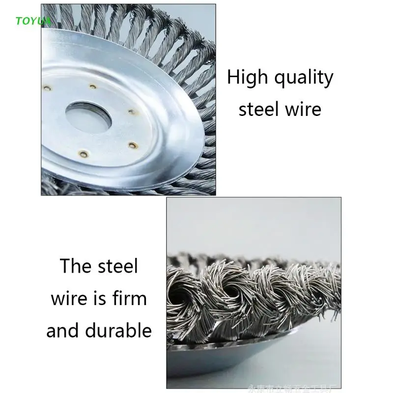 

1Set 6/8-inch Lawn mower head Steel Wire Brush Cutter Trimmer Head Kit with Weed Eater Blade Adapter 1XCC