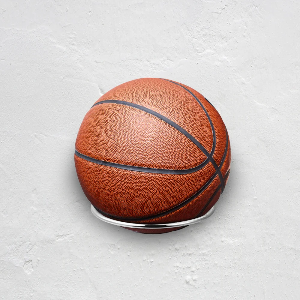 

VORCOOL 2PCS Stainless Steel Wall Mount Sports Rack Display Holder for Basketball Soccer Football Volleyball Exercise