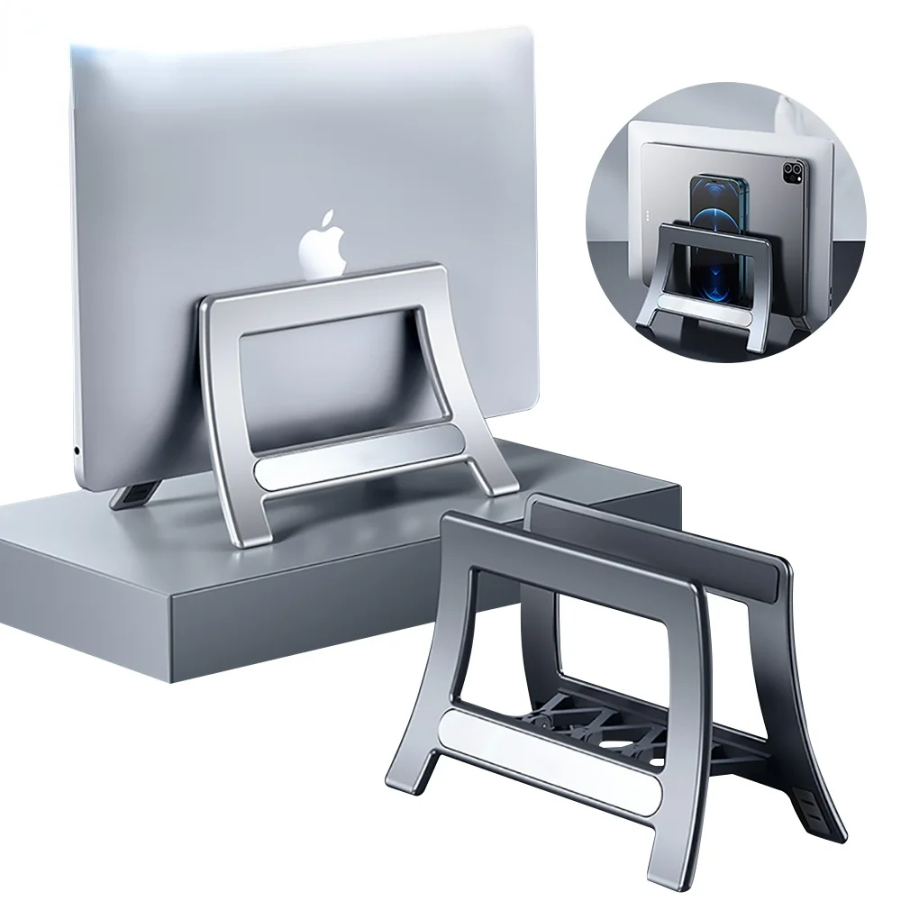

Вертикальная пластиковая подставка для ноутбука MacBook Air/Pro 16 13 15 iPad Pro 12,9 Xiaomi Dell Samsung, настольный держатель с гравитационной регулировкой