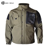 soft shell coat tactical uniform fleece fishing jackets thermal hiking climbing jacket men military sports clothing windproof