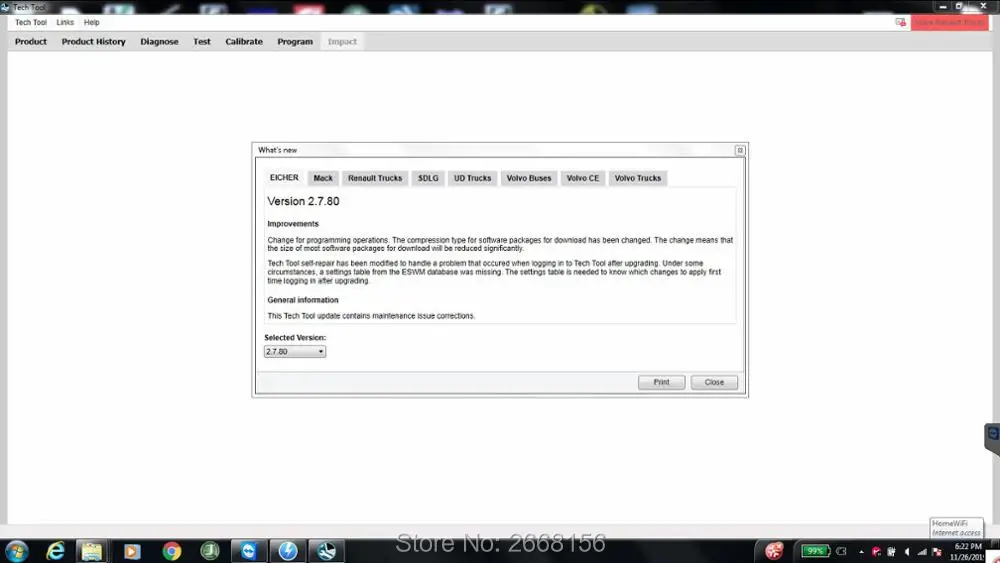 Для премиум-инструмента PTT 2.7.80 VCADS Pro [](разработка) с инструментом разработчика для volvo диагностической программы