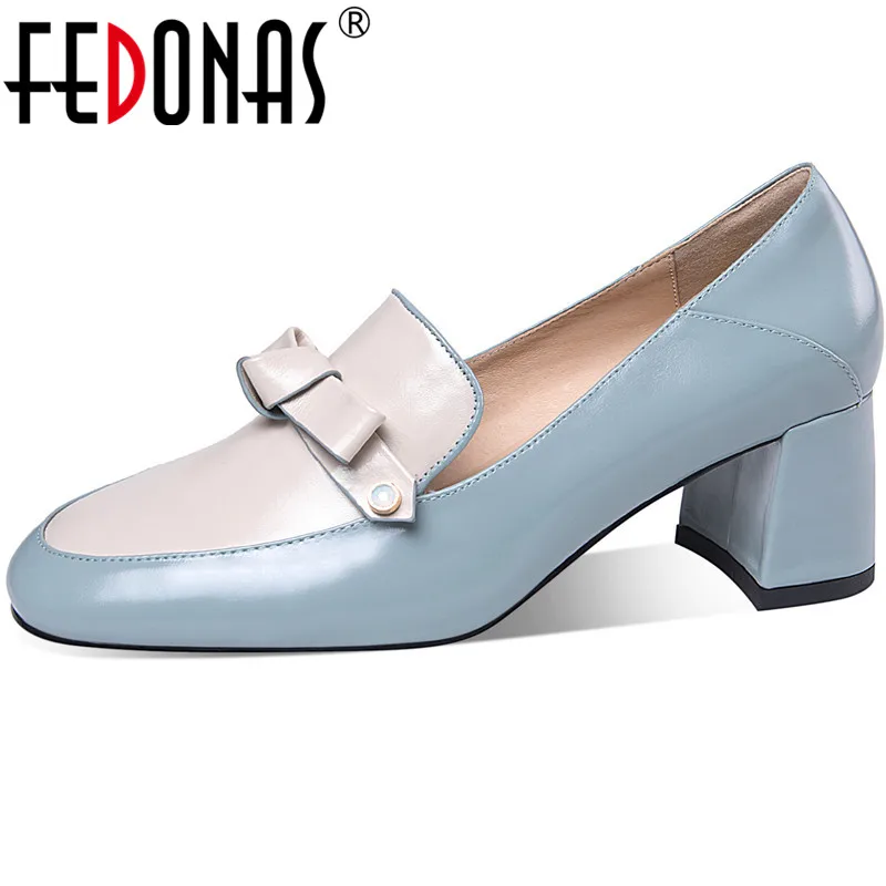 

FEDONAS Women Genuine Leatehr Pumps 2021 Fashion Women High Heels Pumps Female Wedding Office Shoes Woman Lady Women Shoes