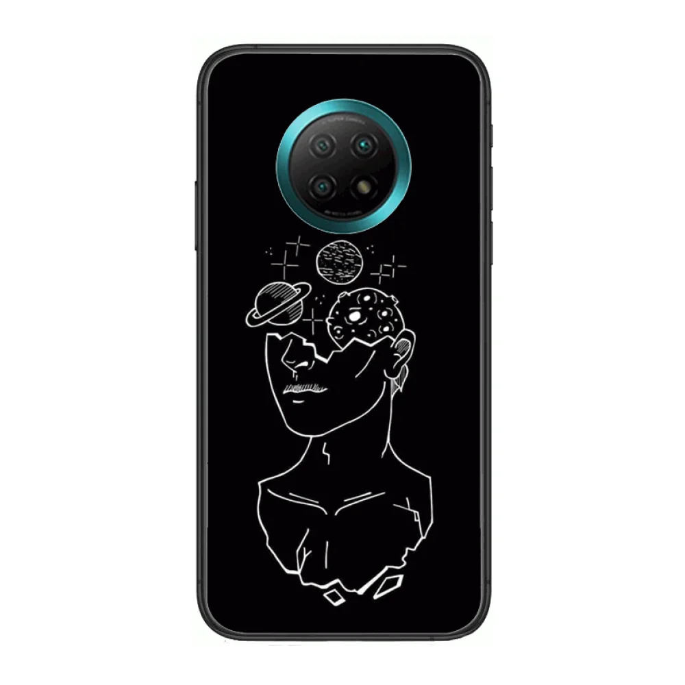 

literature and art Phone Case For xiaomi Redmi Note 9S 8 7 6 5 A Pro T Anime Black Cover Silicone Back Pretty senior