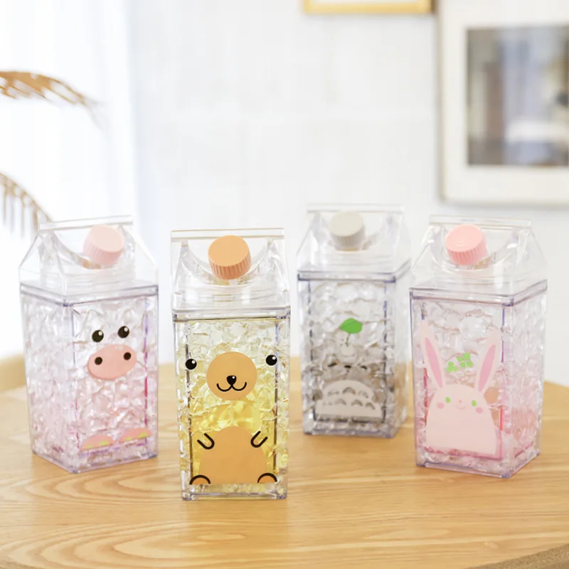 Бутылки для воды чашки молока кофе милая коробочка чайник 400 мл бутылка с