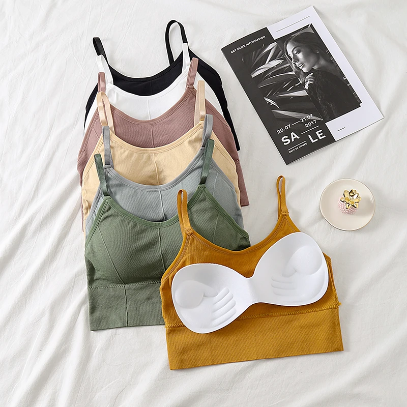 

Women Sports Bra Padded Tank Tops Sexy Crop Tops Shockproof Summer Camis Fitness Woman Athletic Gym Running Underwear Bra Vest