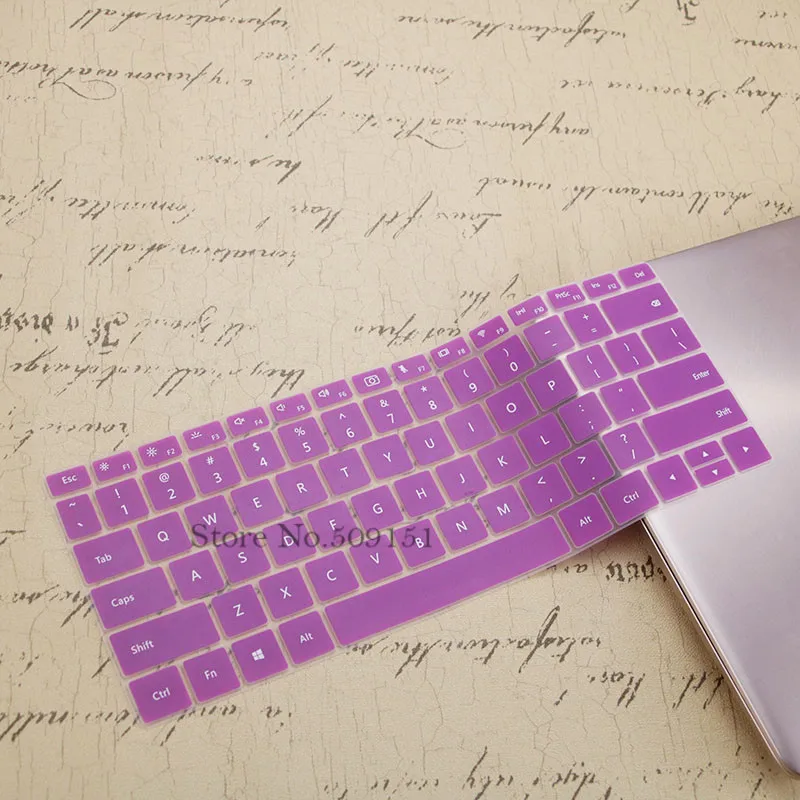 Purple 13,9 дюймов силиконовая для ноутбука клавиатура защитная кожа чехол для HUAWEI MateBook X Pro 13," ноутбук - Цвет: Purple