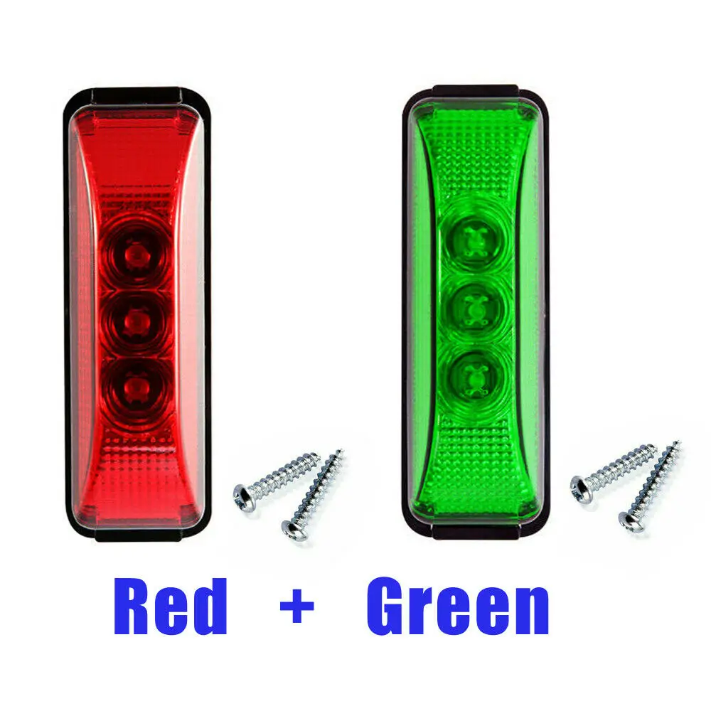 

Oval Light Marine Boat Bow LED Stern Starboard Lights Bow Pontoon Lights