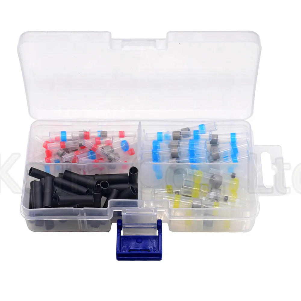 100 шт./корд. Φ Термоусадочные соединители стыковой проволоки водостойкие Луженые