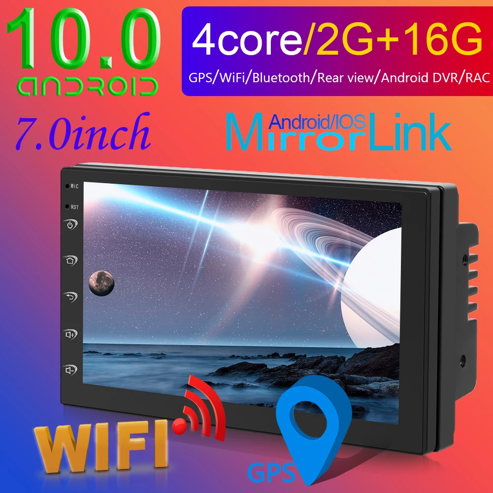 VODOOL 9216B 2 DIN автомобильное радио Android 10 0 мультимедийный плеер авторадио 7 &quotHD