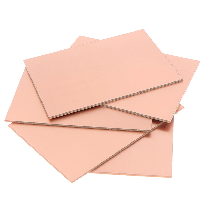 5 шт. 7*10 см усиленная медная Односторонняя печатная плата плакированная пластина