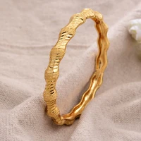 dubai 1pcslot gold color braceletbangles for women girl islam muslim arab middle eastern wedding copper jewelry bresslate