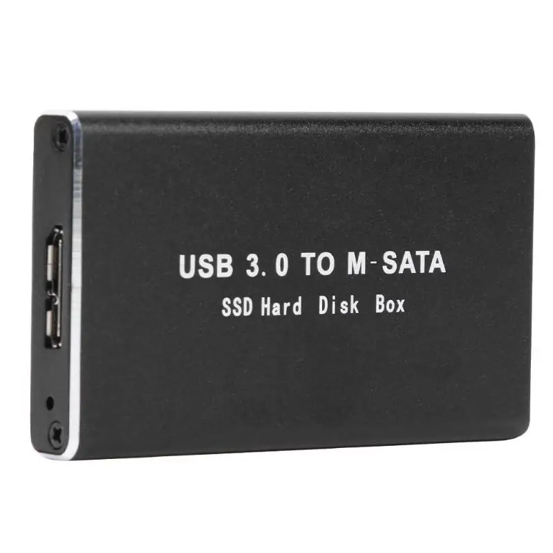 Мини SSD жесткий диск чехол USB 3 0 адаптер mSATA корпус алюминиевый сплав внешний для