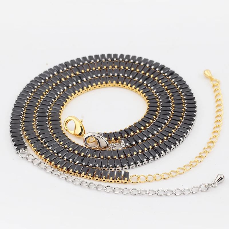 Модный хрустальный Новый Искрящийся микро-паве чокер черный CZ подвески для