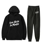 Мужской спортивный костюм из двух предметов, с брюками и топом