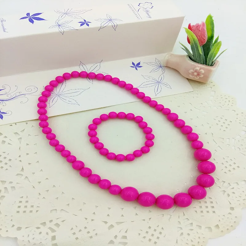 Necklace-Bracelet Летнее нарядное Радужное платье для девочек, Нэнси, вечерние костюмы для девочек на Хэллоуин, детские платья, Infantil, праздничная одежда, платье на день рождения - Цвет: Necklace-Bracelet