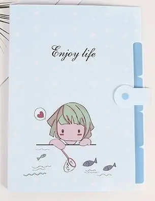 4 1 шт. Kawaii A4 животное Пингвин жираф Свинья бумажная папка для документов Сумки Канцелярские прочные портфели органайзер для файлов, папок - Цвет: 4