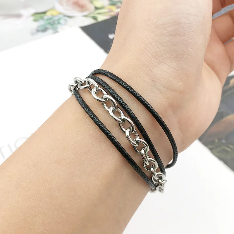 Браслеты с подвесками из нержавеющей стали шт./упак. для мужчин и женщин 25 см |