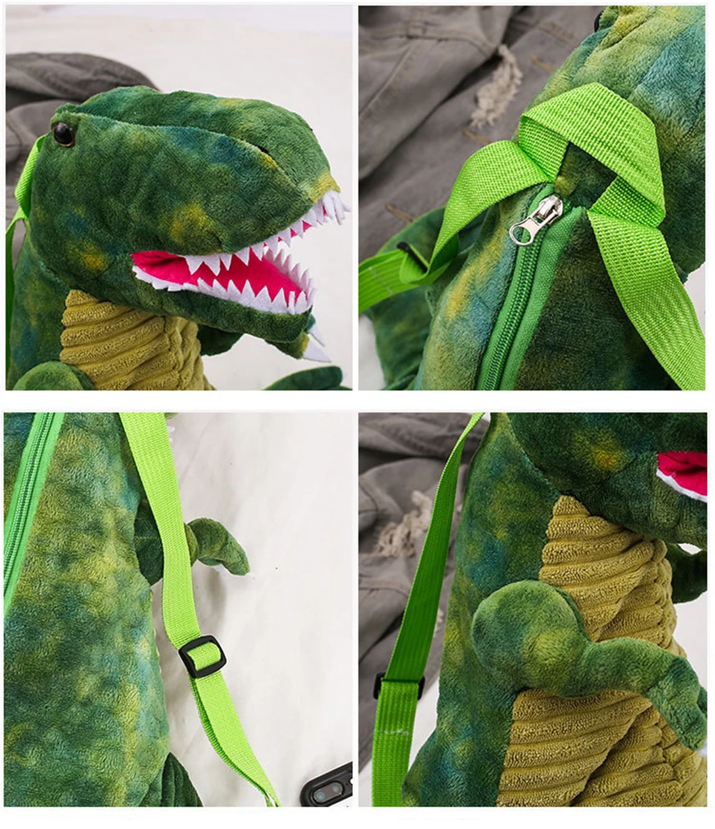 Cute Cartoon Dinosaur Plush Toys Kids Backpack Kindergarten School bag Girls Boys Daypack Mochila Infantil