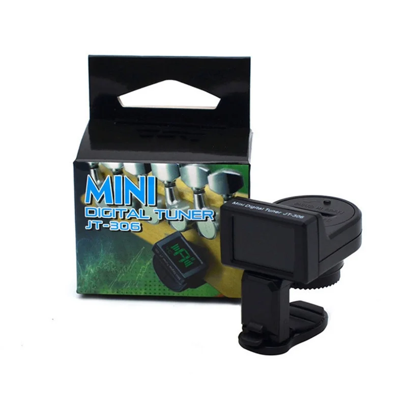 2020 New Mini Digital Guitar JT-306 Tuner LCD Clip-on accessories for Acoustic Electric Bass Violin Ukulele | Спорт и развлечения