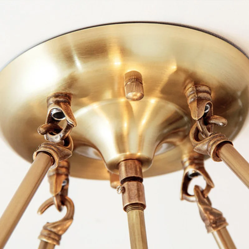 Европа блеск Медь Led подвесные люстры светильник s Стекло Спальня светодиодная