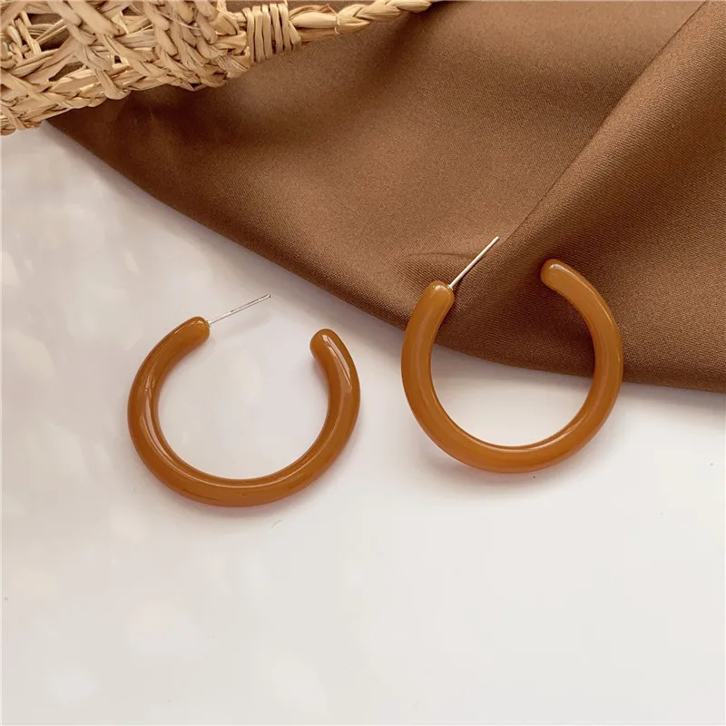 

Creative C-shaped Circle Earrings Jewelry Accessories 2021