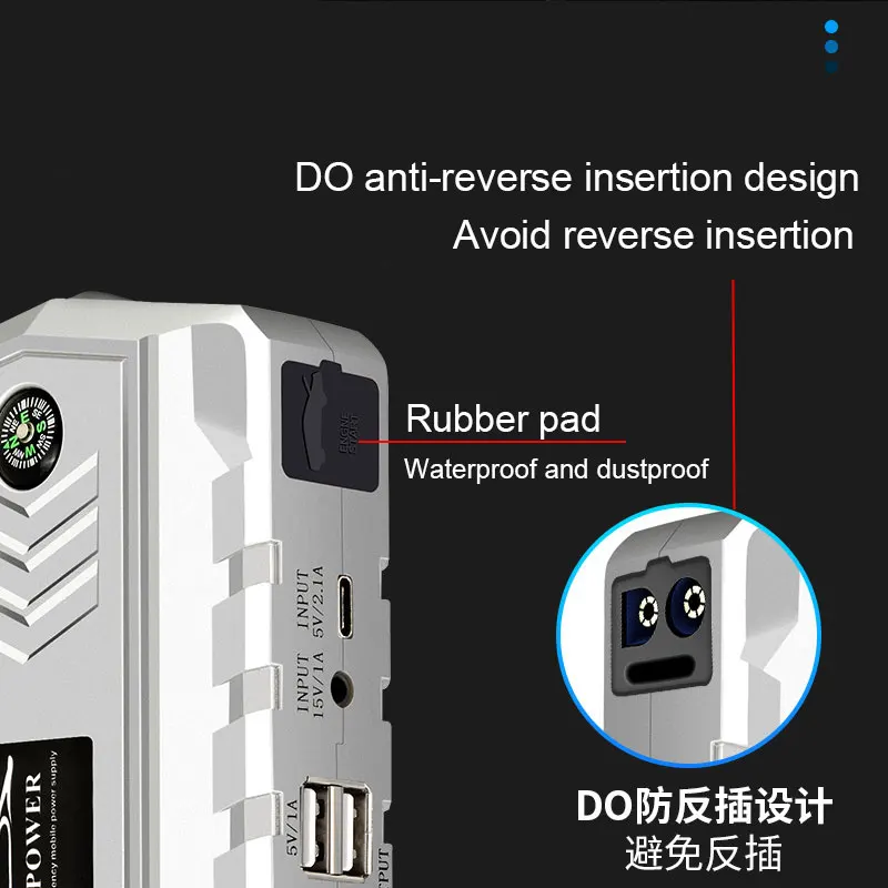 

Car Jump Starter 21000mAh Starting Device Battery Power Bank Jumpstarter Auto Buster Emergency Booster Car Charger Jump Start