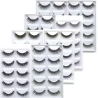 Искусственные ресницы ручной работы, натуральные длинные 3D норковые ресницы, 500 пар