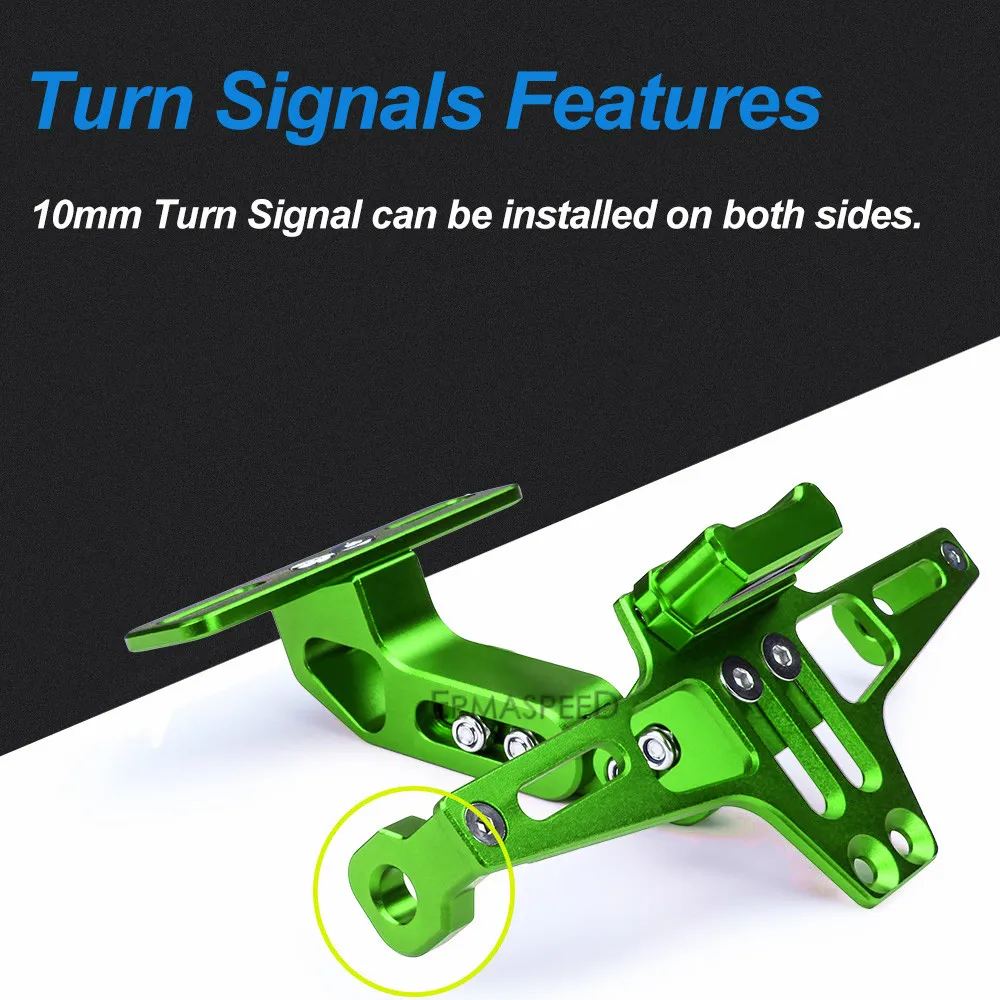 Мотоцикл номерной знак держатель рамок и мотоцикл светодиодный указатель