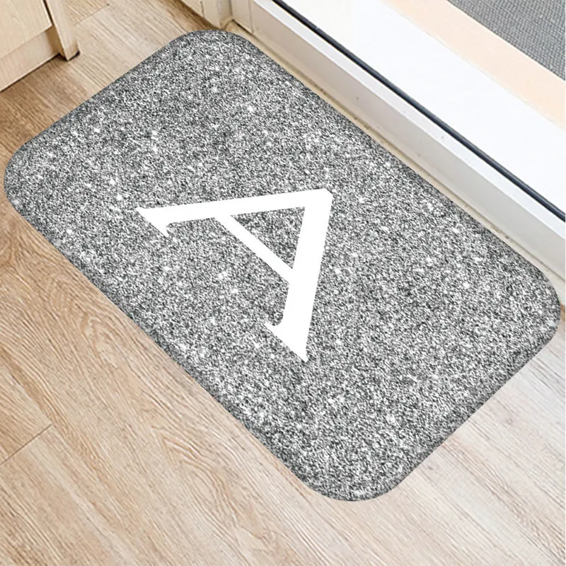 Надписью серого цвета с защитой от скольжения коврик половик для кухонной и