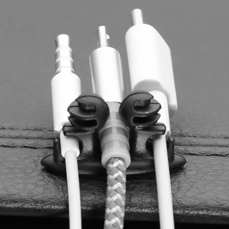 8 шт. универсальный мульти функциональный Дата кабель зажим для автомобильного