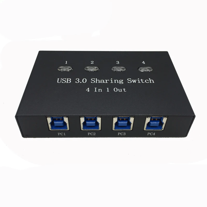 Коммутатор iT well USB3.0 переключатель 4 компьютера совместное использование 1 USB 3 0