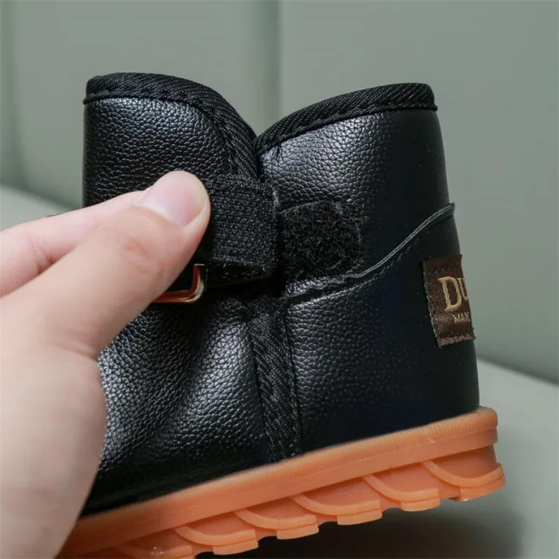 2021 детские зимние ботинки для мальчиков и девочек теплые с плюшевой подкладкой |