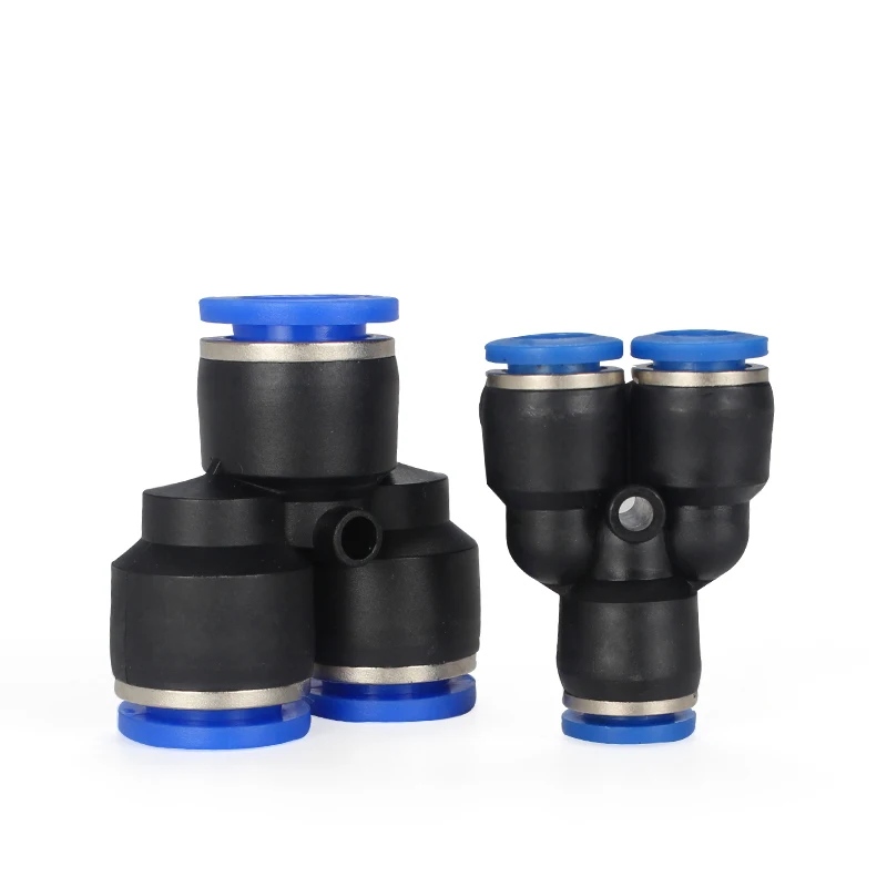 

Pneumatic blue connector Y type three-way three-way quick connector PY-6 PY-4 PY-8 PY-10 PY-12 pneumatic components