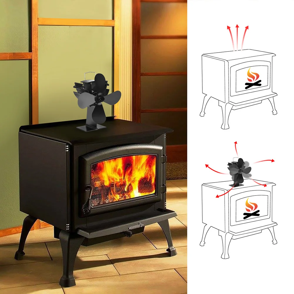 4 Лопастной нагревательный элемент встроенная в тепло деревянная горелка
