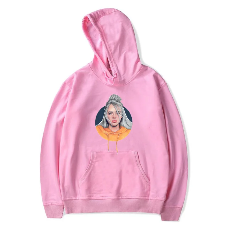 New4 Billie Eilish Толстовка Мужская Черная хлопковая толстовка пара светящаяся Billie Elish Толстовка простая сохраняющая тепло Женская/мужская одежда - Цвет: New4