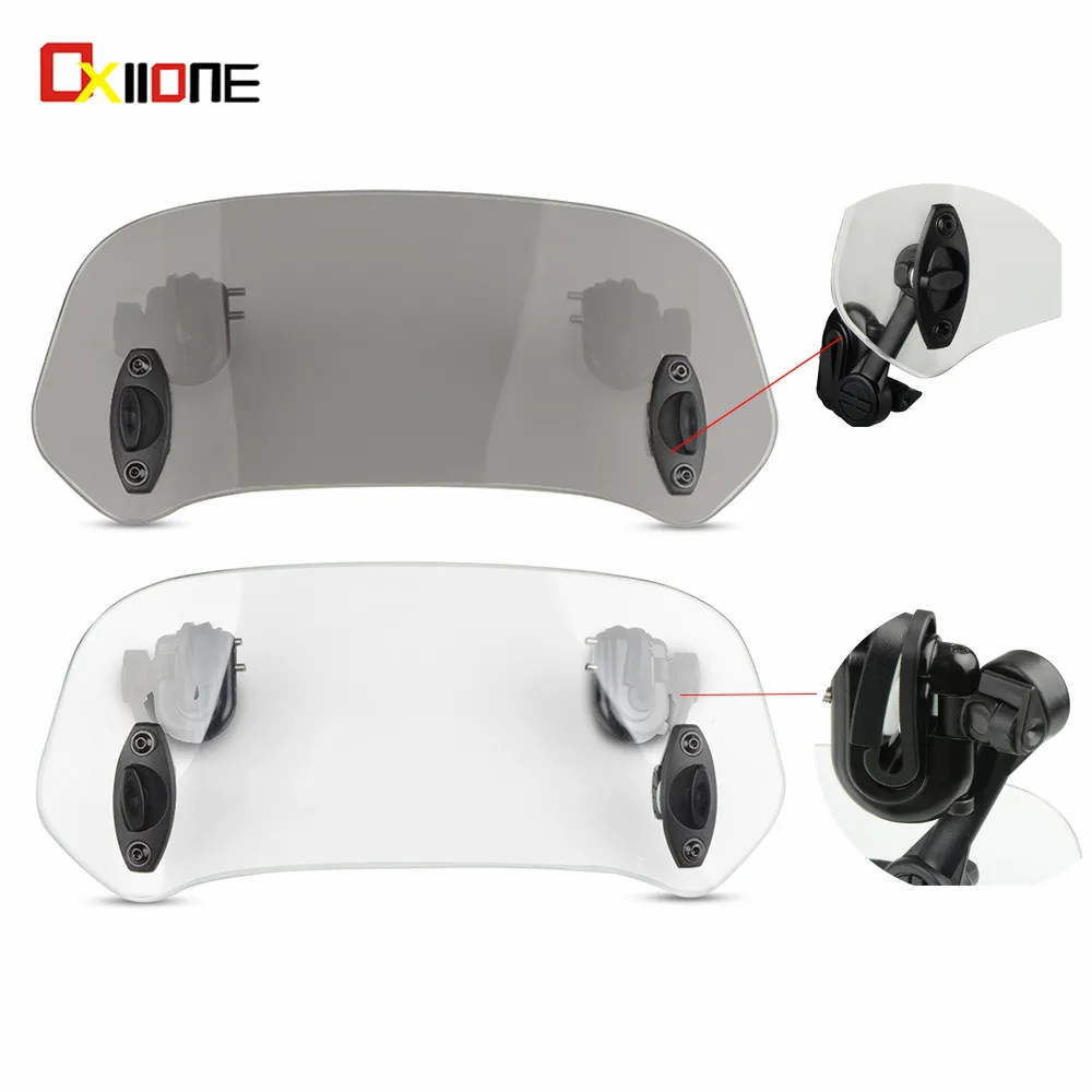 

Motorcycle Windshield Adjustable Windscreen Extension Wind Deflector Universal For BMW R1100 1150 1200 RT S RS R ST ABS 2019