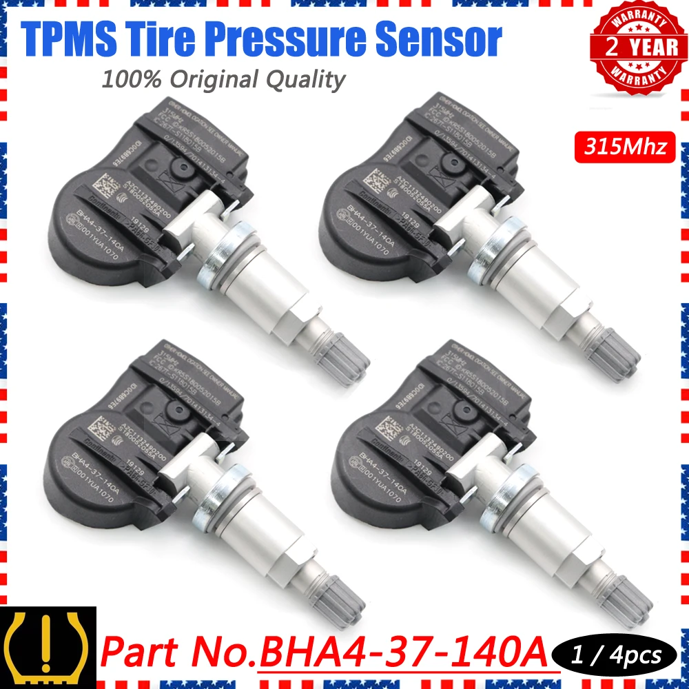 Xuan-sistema de control de presión de neumáticos TPMS, BHA4-37-140A para Mazda 2, 3, 5, 6, CX-3, CX-5, CX-7, CX-9, Miata, 2.0L, 2.5L, 315MHz