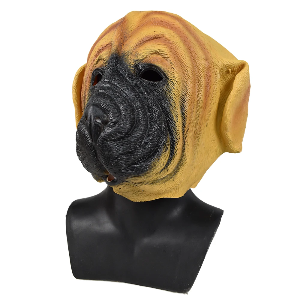 

Halloween Latex Dog Head Animal Mask Full Face Adult Mask Masquerade Fancy Dress Cosplay Costume Props