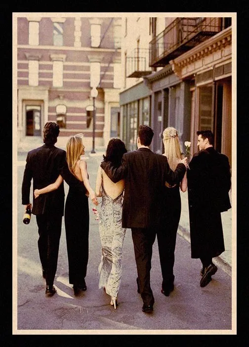 

Perfect JL FRIENDS retro posters kraft wall paper High Quality Painting For Home Decor wall stickers LYJHB01