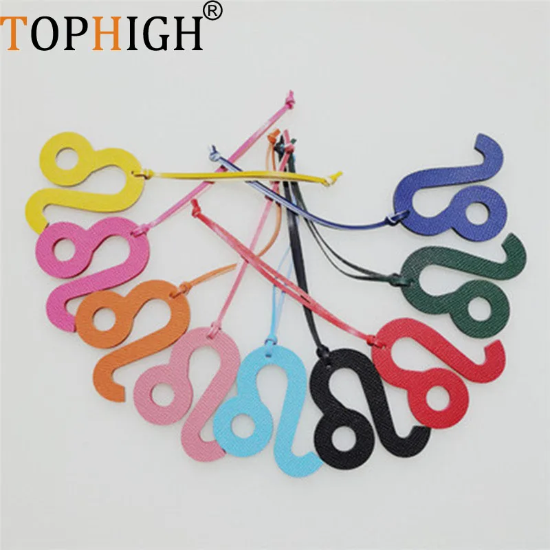 Новинка от производителя модный брелок из натуральной кожи с 12 знаками Зодиака