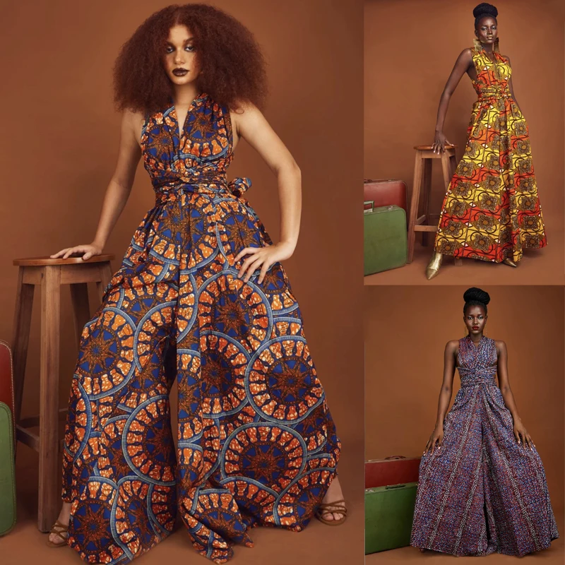 6 Стиль женское элегантное Bohebian печатных африканская одежда Модный повседневный