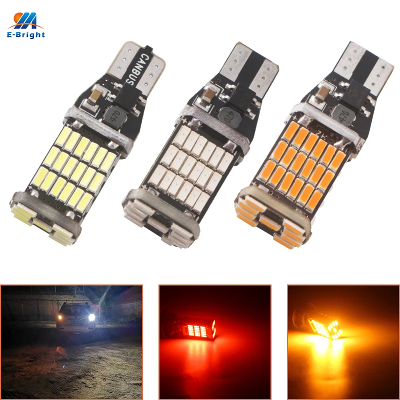 2 шт. T15 W16W 921 912 Led Canbus Error Free обратный светильник лампы Авто запасной s 9-28V