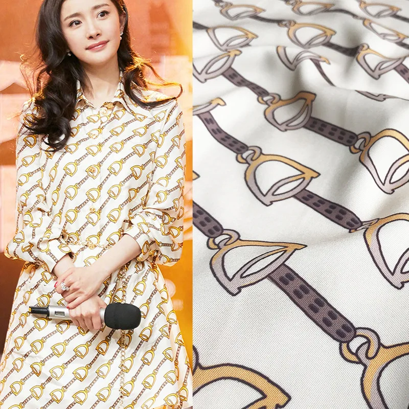 

2019 new stable digital printing clothing handmade DIY fabric twill polyester fashion printing fabric spring and summer