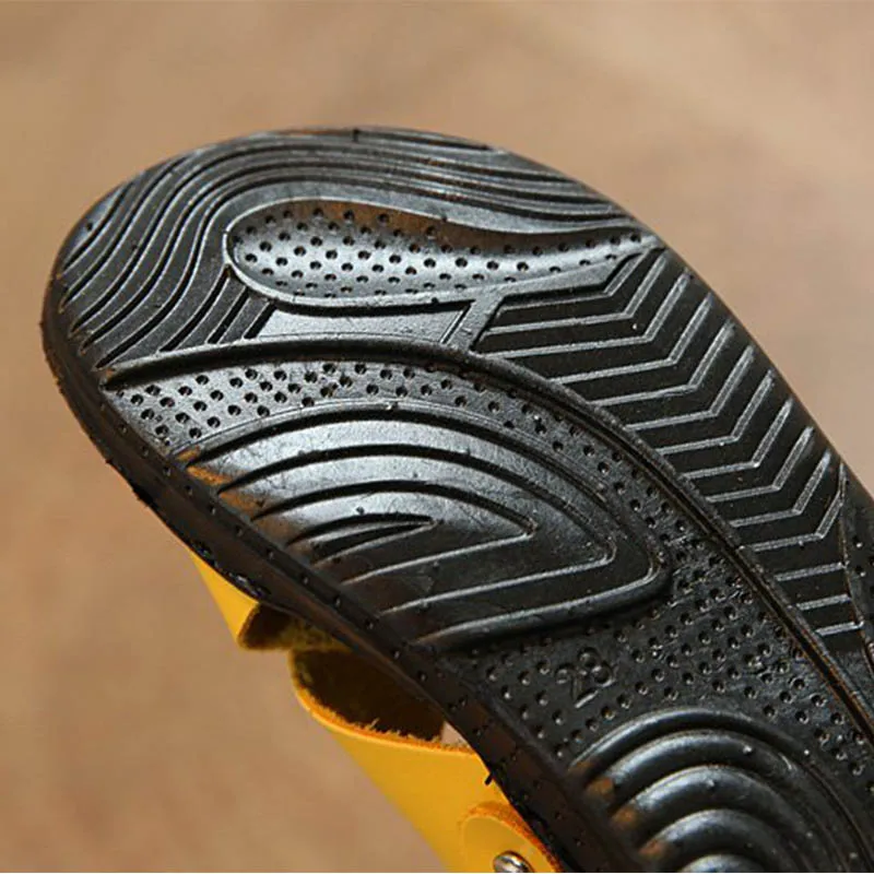 

High Quality Children's Sandals Kids Shoes Baby Boy Girl Summer Beach Sport Cross Sandals Black Sole Soft Leather Baby Shoes